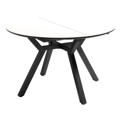 Mesa de Comedor Redonda Extensible 120 cm CANTÁBRICO