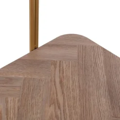 Mesa de Entrada Moderna con Cristal y Metal NIXO 120 cm