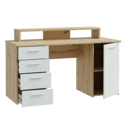Mesa de Estudio con Almacenaje Artisan Blanco A74