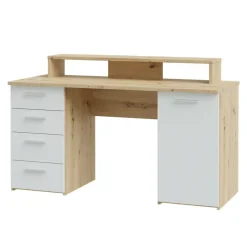 Mesa de Estudio con Almacenaje Artisan Blanco A74