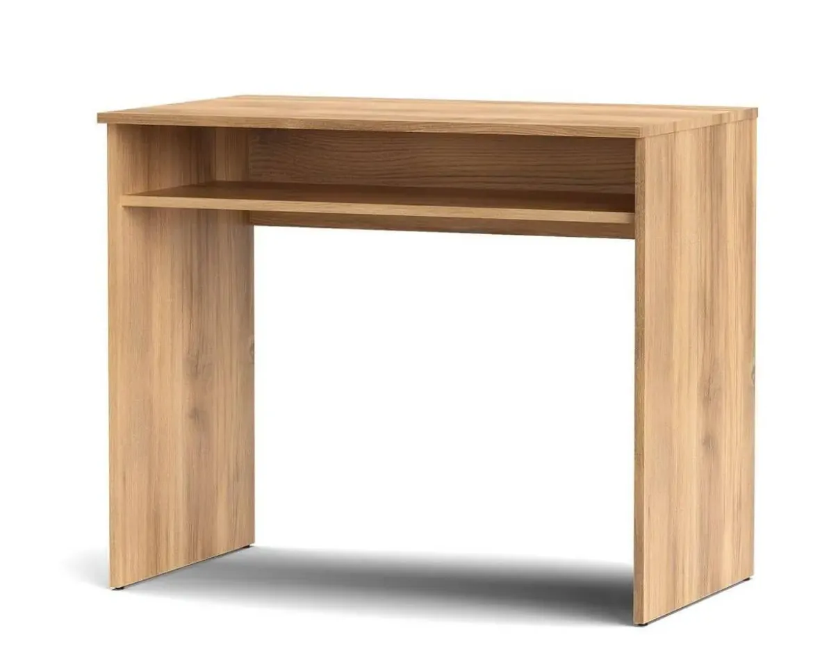 Mesa de Estudio con Estante en Melamina ELBA Acabado Mauvella A031EL07MAU