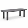 Mesa de Jardín Antracita 240 cm Aluminio Mármol ALGECIRAS