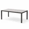 Mesa de Jardín Antracita de Aluminio y Cristal Cerámico RUMANIA
