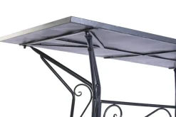 Mesa de Jardín de Forja con Tablero Cerámico Mosaico MB-224509