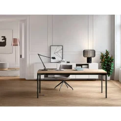 Mesa de Oficina con Tablero de Roble Hera HEXA