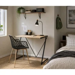 Mesa de Ordenador Compacta con Estructura Metálica 76 cm 20881005