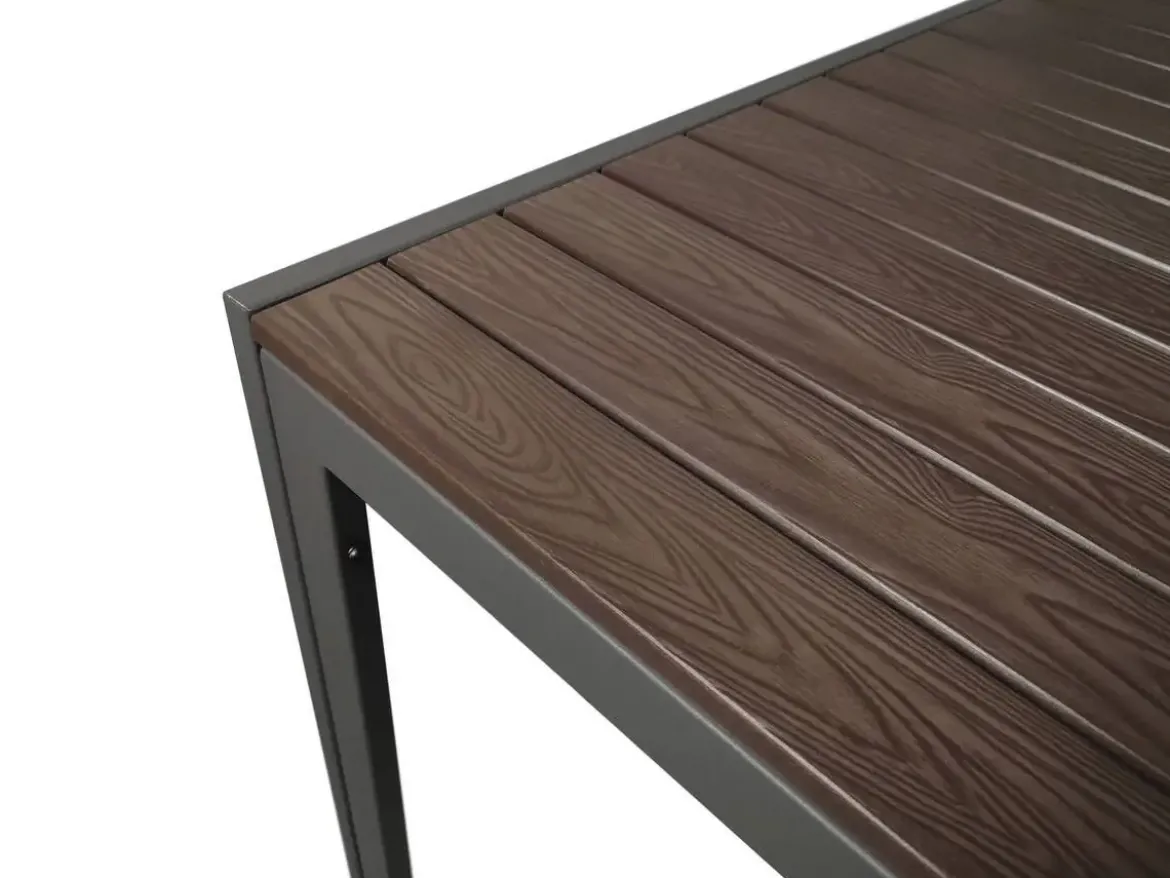 Mesa de terraza de Metal y Lamas de WPC MAREA 200 cm