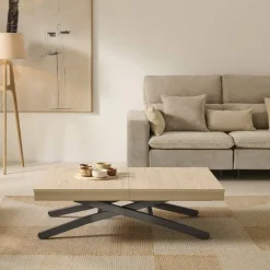 Mesa Elevable y Extensible 120x75 Tapa Melamina NOVELTY