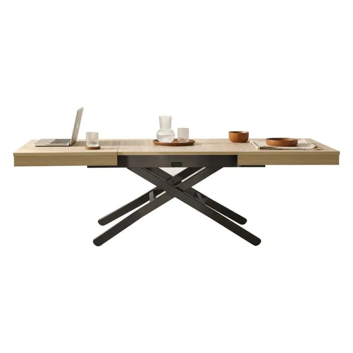 Mesa Elevable y Extensible 120x75 Tapa Melamina NOVELTY