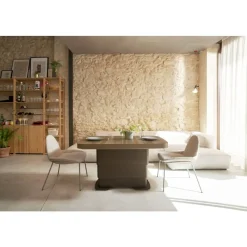 Mesa Elevable y Extensible 120x75 Tapa Melamina ELEGANT