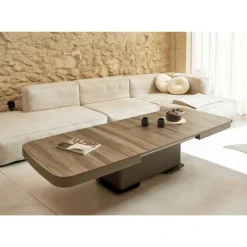 Mesa Elevable y Extensible 120x75 Tapa Melamina ELEGANT