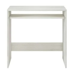 Mesa escritorio blanca de melamina con hueco de almacenaje inferior 008310Y