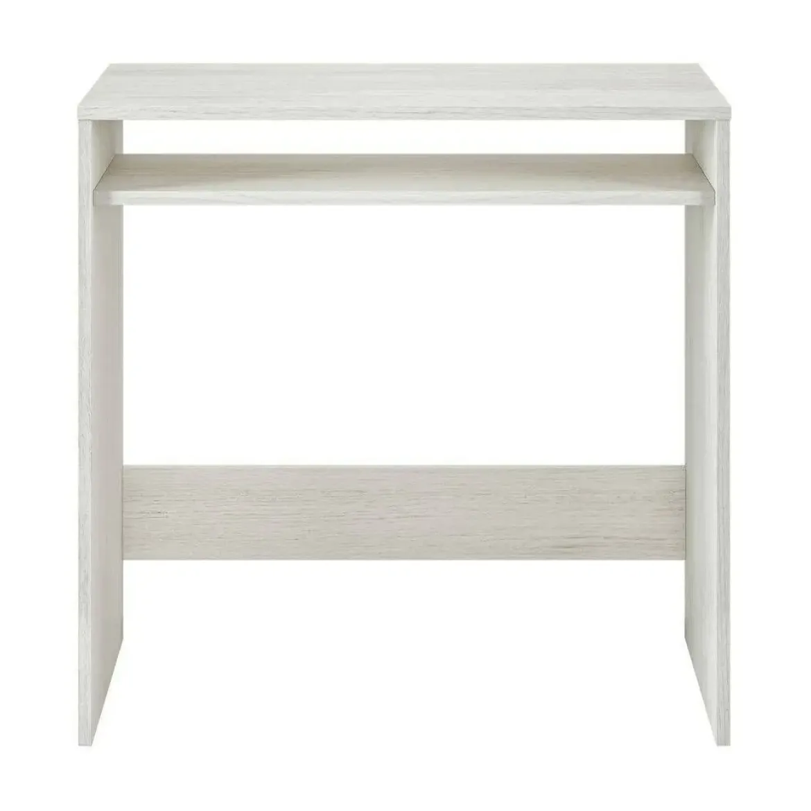 Mesa escritorio blanca de melamina con hueco de almacenaje inferior 008310Y