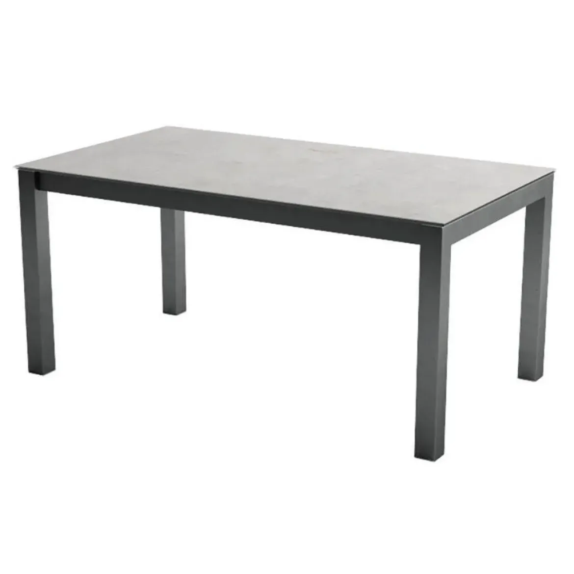 Mesa Extensible con Patas de Acero Epoxi y Tablero Porcelánico TOKIO