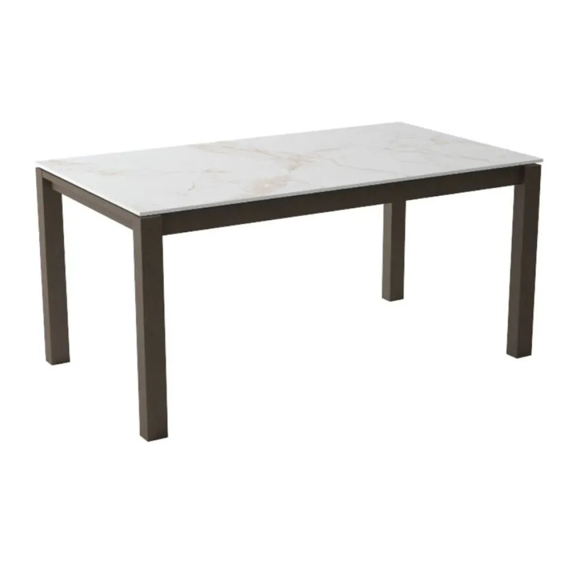 Mesa Extensible con Patas de Madera Canaletto y Encimera Entzo KERALA