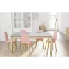 Mesa Extensible con Patas de Madera Tostada y Encimera Vera KERALA