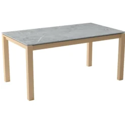 Mesa Extensible con Patas de Madera Tostada y Encimera Vera KERALA