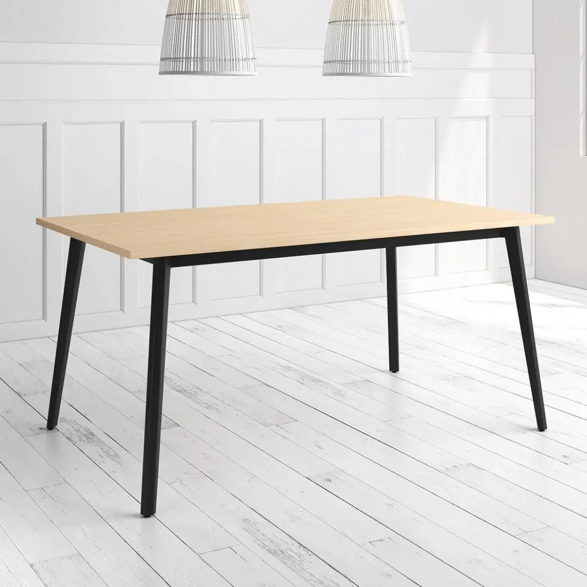 Mesa Kamba Rectangular 140 cm Estuctura Negra BOGAL CNG052N