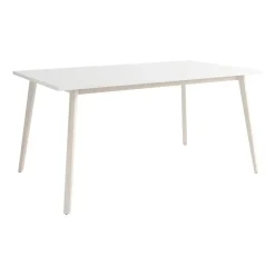 Mesa Kamba Rectangular 160 cm Estuctura Marfil BOGAL CNG053M
