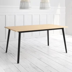Mesa Kamba Rectangular 160 cm Estuctura Negra BOGAL CNG053N