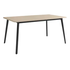 Mesa Kamba Rectangular 160 cm Estuctura Negra BOGAL CNG053N