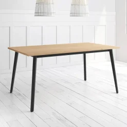 Mesa Kamba Rectangular 160 cm Estuctura Negra BOGAL CNG053N