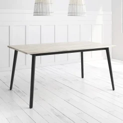 Mesa Kamba Rectangular 180 cm Estuctura Negra BOGAL CNG054N
