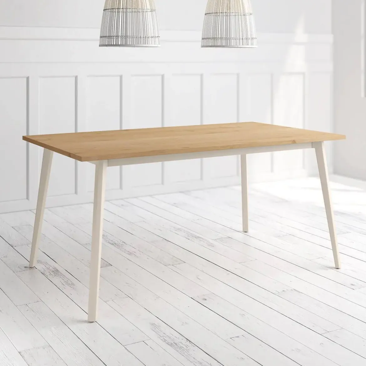 Mesa Kamba Rectangular 180 cm Estuctura Marfil BOGAL CNG054M