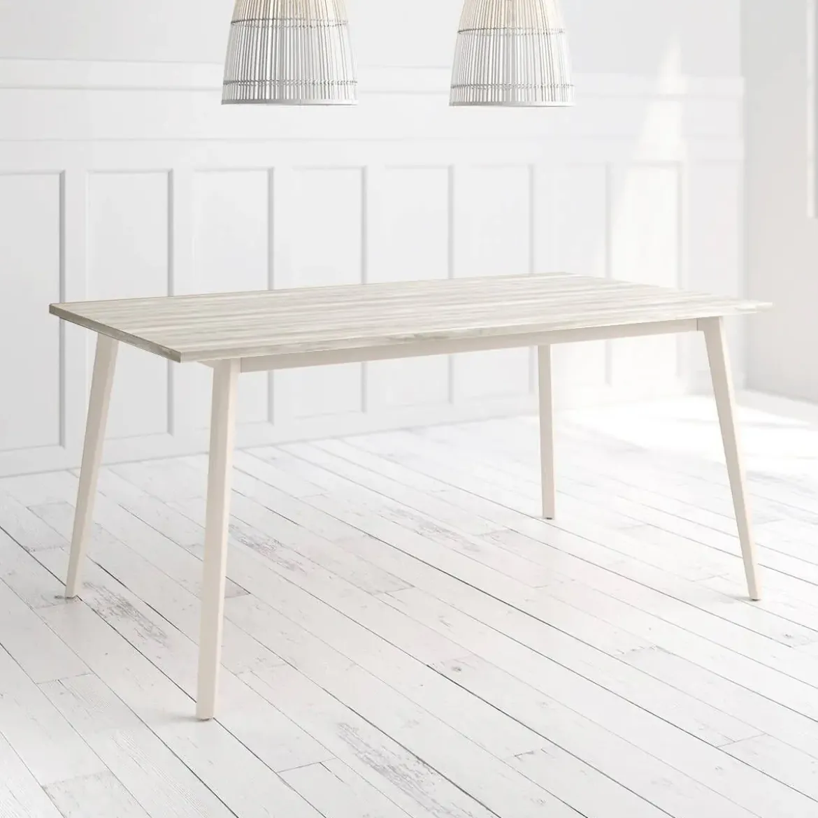 Mesa Kamba Rectangular 180 cm Estuctura Marfil BOGAL CNG054M