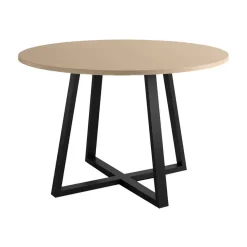 Mesa Lugano Circular 100 cm Estuctura Negra BOGAL CNG048N