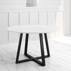 Mesa Lugano Circular 100 cm Estuctura Negra BOGAL CNG048N