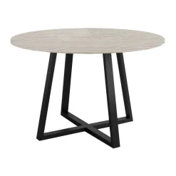 Mesa Lugano Circular 120 cm Estuctura Negra BOGAL CNG049N