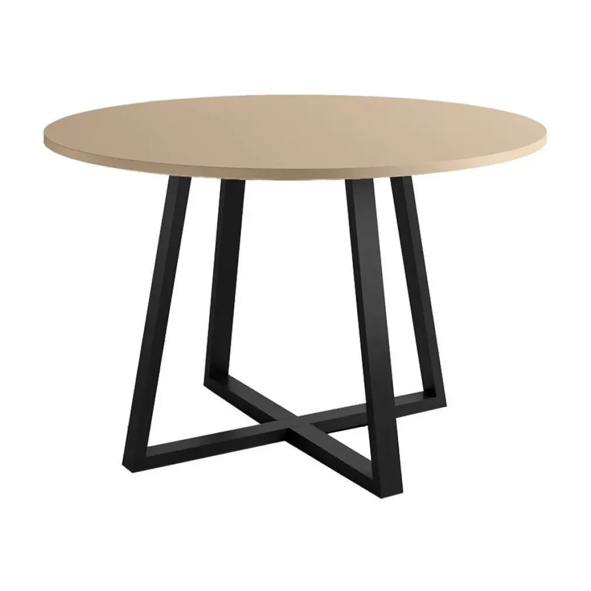 Mesa Lugano Circular 120 cm Estuctura Negra BOGAL CNG049N