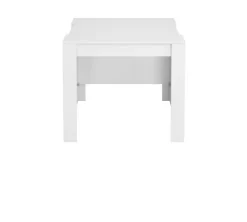 Mesa multifunción extensible de melamina blanca con 5 posiciones 004580BO