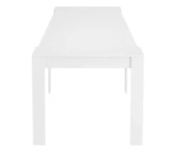 Mesa multifunción extensible de melamina blanca con 5 posiciones 004580BO