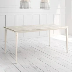Mesa Ness Cuadrada 90 cm Estuctura Marfil BOGAL CNG080M