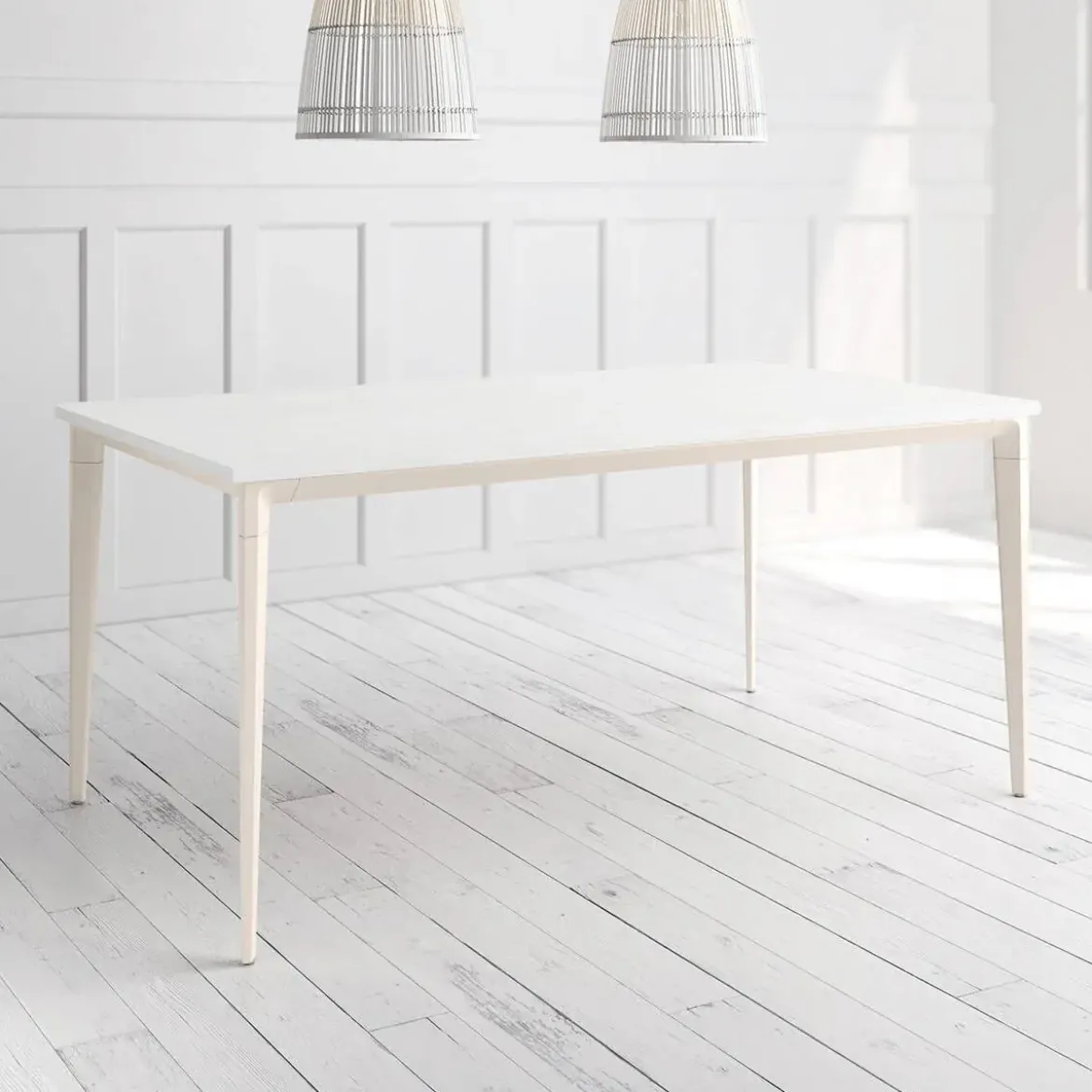 Mesa Ness Rectangular 120 cm Estuctura Marfil BOGAL CNG081M