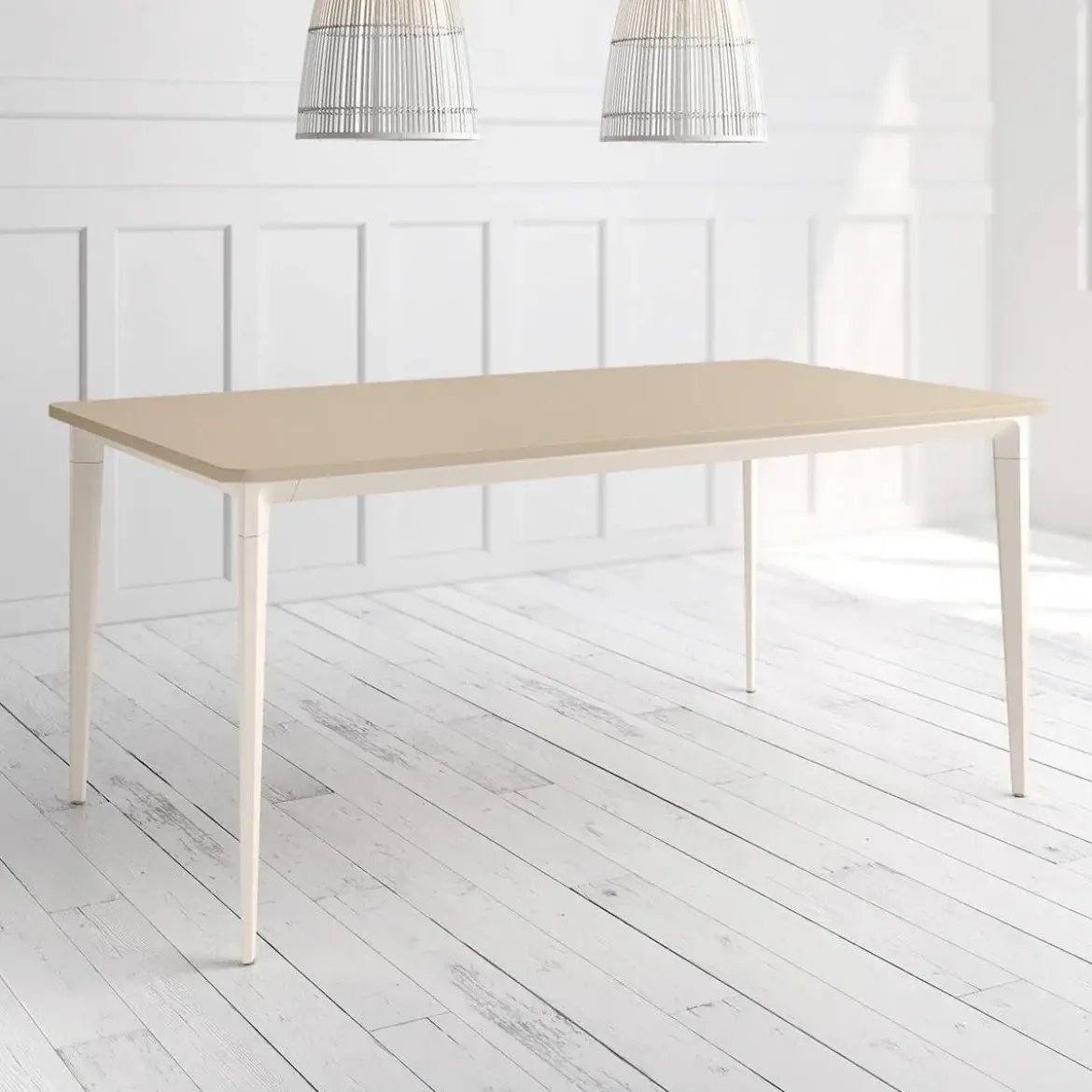 Mesa Ness Rectangular 180 cm Estuctura Marfil BOGAL CNG084M