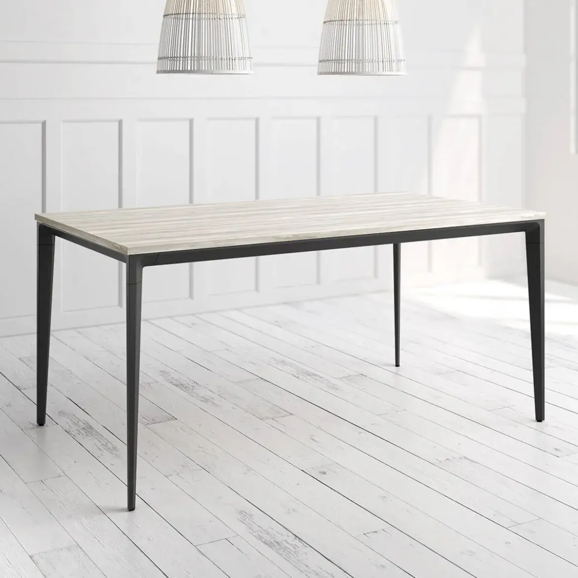 Mesa Ness Rectangular 180 cm Estuctura Negra BOGAL CNG084N