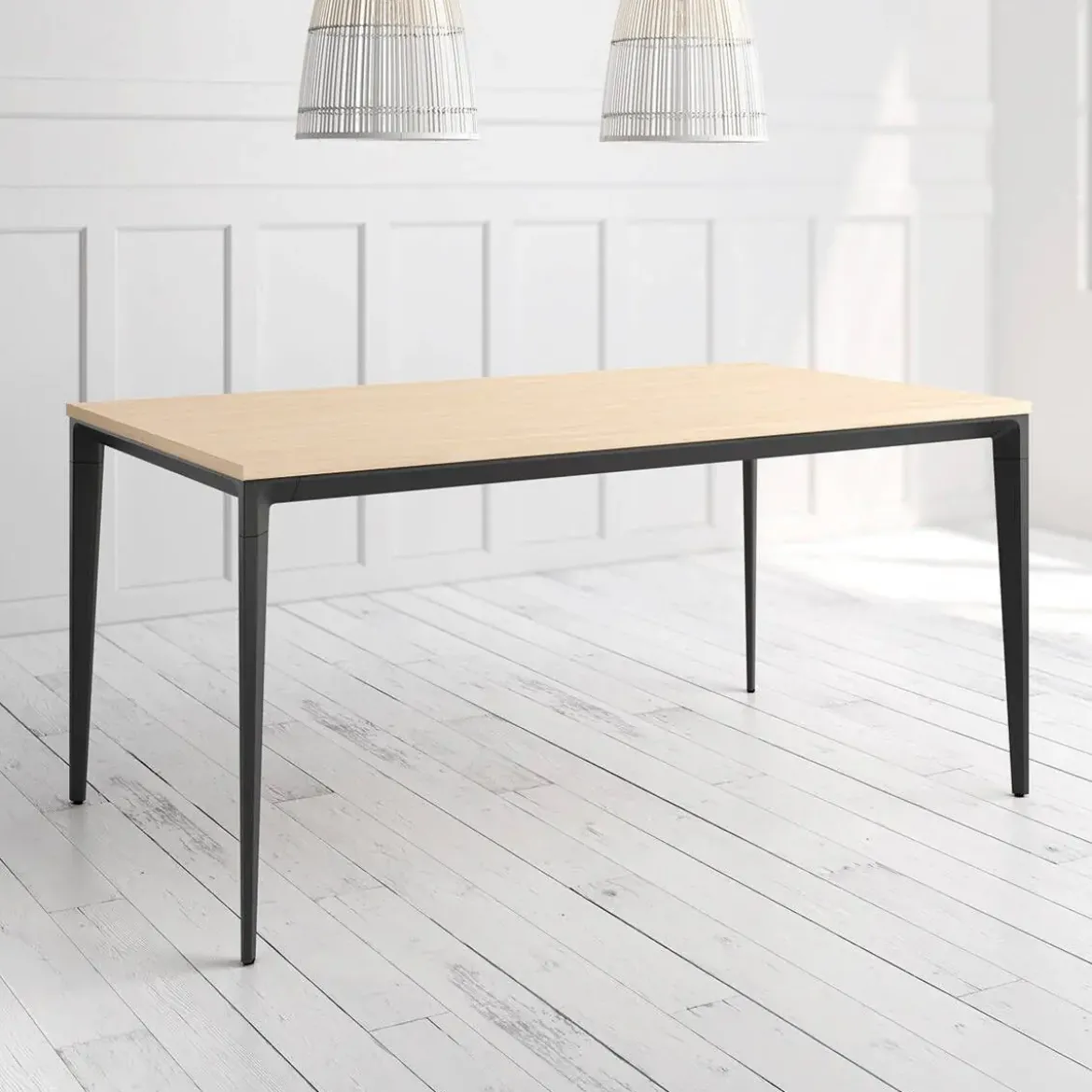 Mesa Ness Rectangular 180 cm Estuctura Negra BOGAL CNG084N