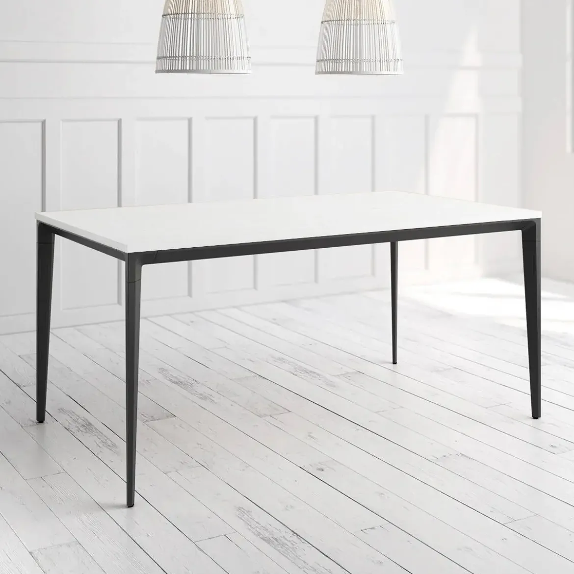 Mesa Ness Rectangular 180 cm Estuctura Negra BOGAL CNG084N
