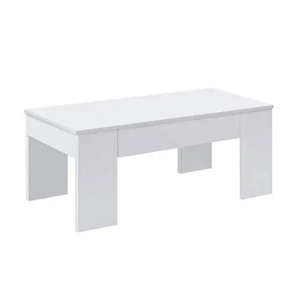 Mesa para centro con tapa elevable blanca artik 001640A