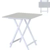 Mesa Plegable Acabado Blanco Estructura en Madera 311938