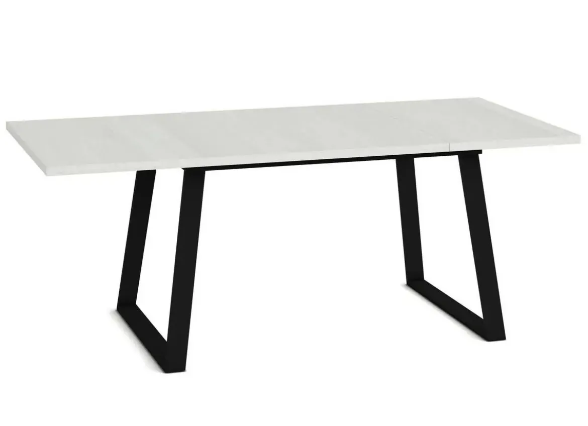 Mesa Rectangular Extensible 140x90 cm con Patas Metálicas Trapecio M800