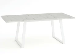Mesa Rectangular Extensible 140x90 cm con Patas Metálicas Trapecio M800