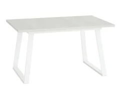 Mesa Rectangular Extensible 140x90 cm con Patas Metálicas Trapecio M800