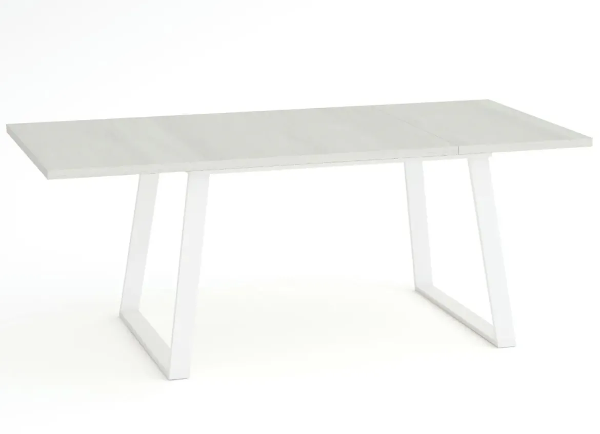 Mesa Rectangular Extensible 140x90 cm con Patas Metálicas Trapecio M800