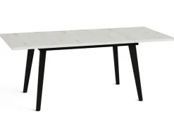 Mesa Rectangular Extensible 140x90 cm con Patas Metálicas Inclinadas M810