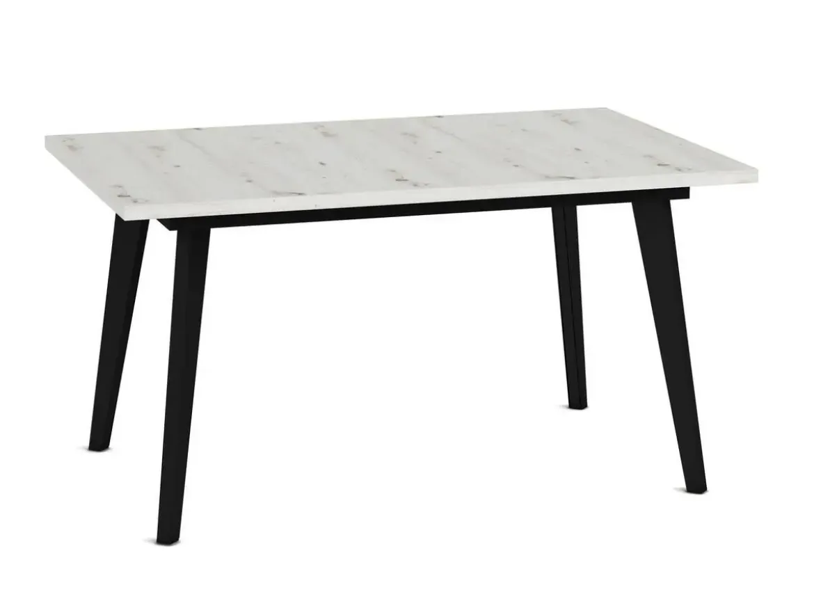 Mesa Rectangular Extensible 140x90 cm con Patas Metálicas Inclinadas M810