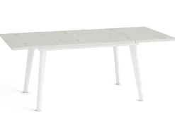Mesa Rectangular Extensible 140x90 cm con Patas Metálicas Inclinadas M810